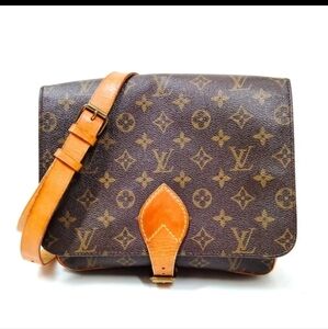 Louis Vuitton LV Shoulder Bag  Cartouchiere MM Brown Monogram